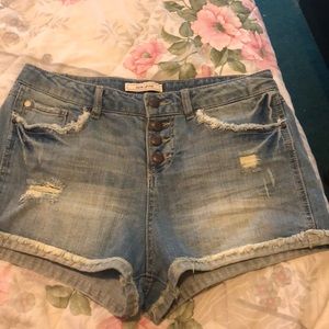 Denim shorts